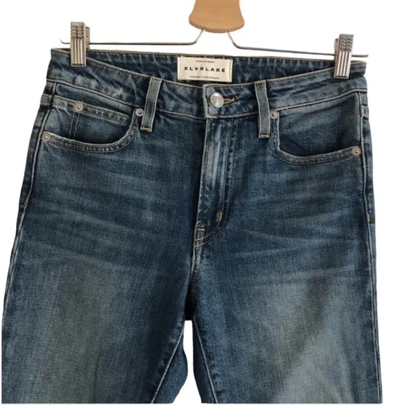 SLVRLAKE 100%Cotton High Rise Straight Jeans 26 - Picture 9 of 11